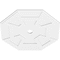Ekena Millwork Logan Architectural Grade PVC Ceiling Medallion, 34"OD x 3"ID x 11 3/4"C x 1"P, One-Piece CMP34LG-03000 - alternate 2
